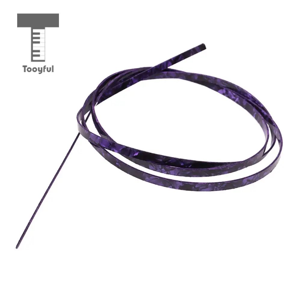 Tooyful Purple Celluloid Guitar Binding Purfling Strip for Luthiers 1620x6x1.5mm