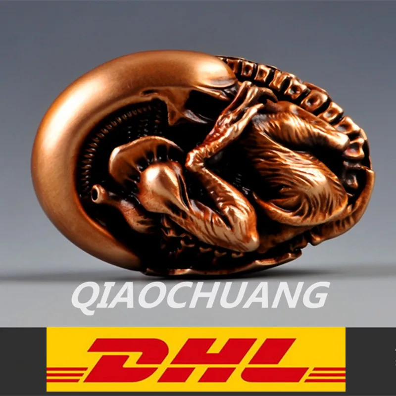 

Aliens VS Predator Statue Crafts Bust Alien Cub Alien Egg Xenomorph Egg Xenomorph-Spile Bronze And 925 Sterling Silver Model Toy