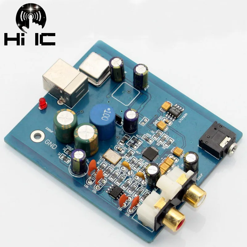 HIFI аудио ES9018K2M SA9023 USB DAC декодер доска внешняя звуковая карта Поддержка 24Bit 96k