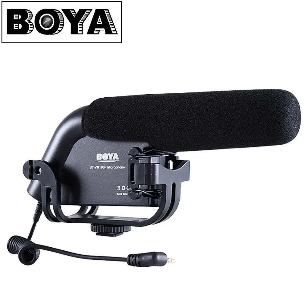 BOYA BY VM190P Camera Mounted Shotgun Microphone For Gopro Canon Nikon