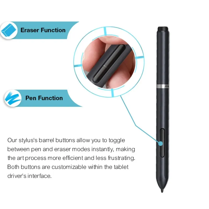 Цифровой графический планшет XP Pen Deco 01 для рисования с безбатарейным стилусом и 8