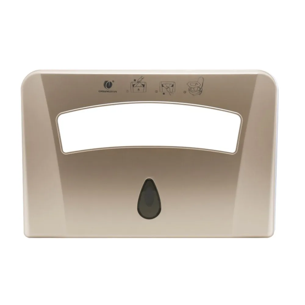 

Paper Holder 1/2 Toilet Seat Pad Wall Mounted Plastic Toilet Seat Cover Dispenser For Hotel Bathroom Tissue Dispenser