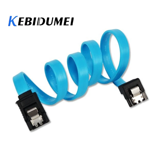 Kebidumei высокоскоростной прямой угол 6 Гбит/с 30 см 50 SATA 3 0 кабель ГБ/сек. III плоский