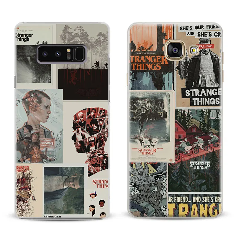 

Stranger Things Coque For Samsung Galaxy S4 S5 S6 S7 Edge S8 S9 Plus Note 8 2 3 4 5 A5 A7 J5 2016 J7 2017 Phone Case Shell Cover