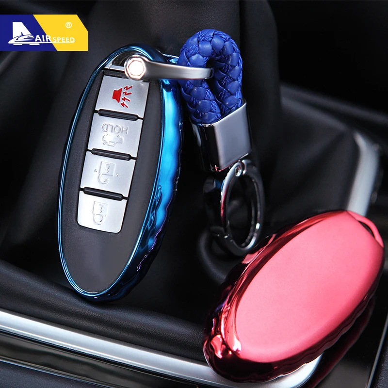 Чехол для ключей Airspeed TPU Nissan Tiida Qashqai X trail Kicks March Teana Maxima Sylphy Sunny Murano Bluebird Livina|Футляр