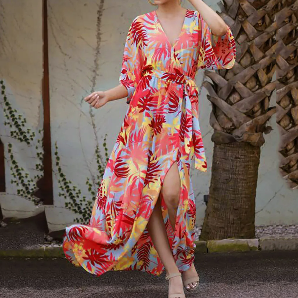 

Dress High Quality Fashion Spaghetti Strap Floral Women Summer Style Feminino Vestido Casual Plus Size Ladies Dress Z0502
