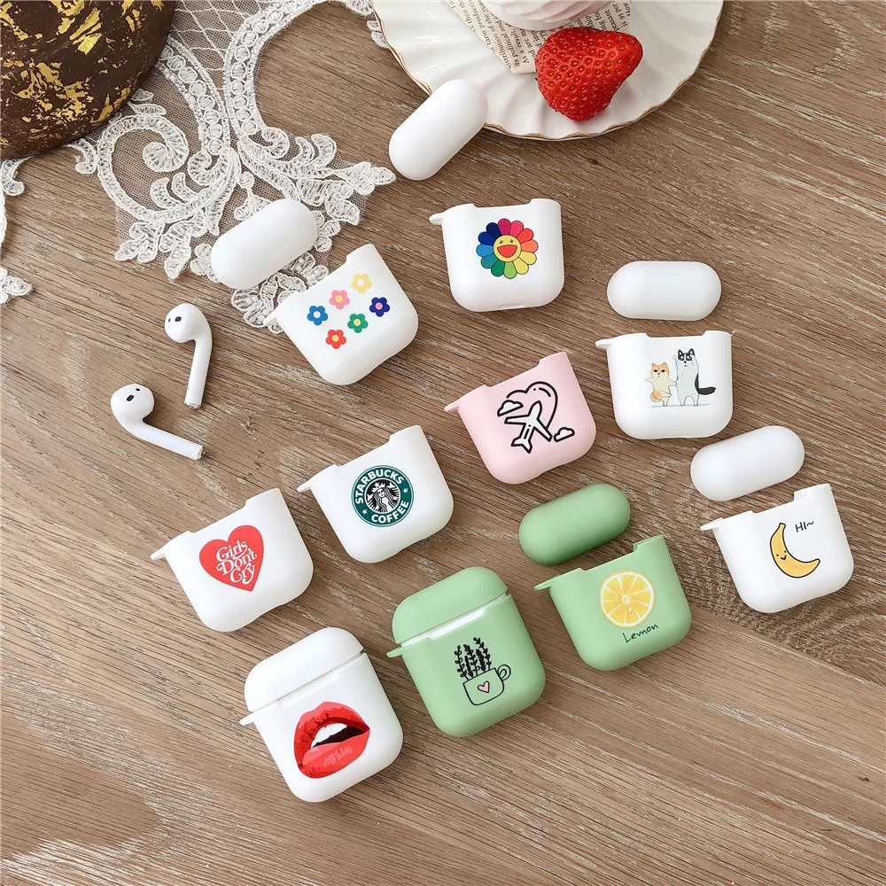 Мягкий чехол для наушников карамельного цвета из ТПУ для Airpods1/2, беспроводные Bluetooth наушники, защитный чехол для AirPods, сумка