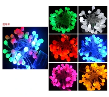 

Battery Powered Led Ball Globes string light 5M 50 led Fairy light home Hotel Christmas Bar Party Ball Wedding Event decoration