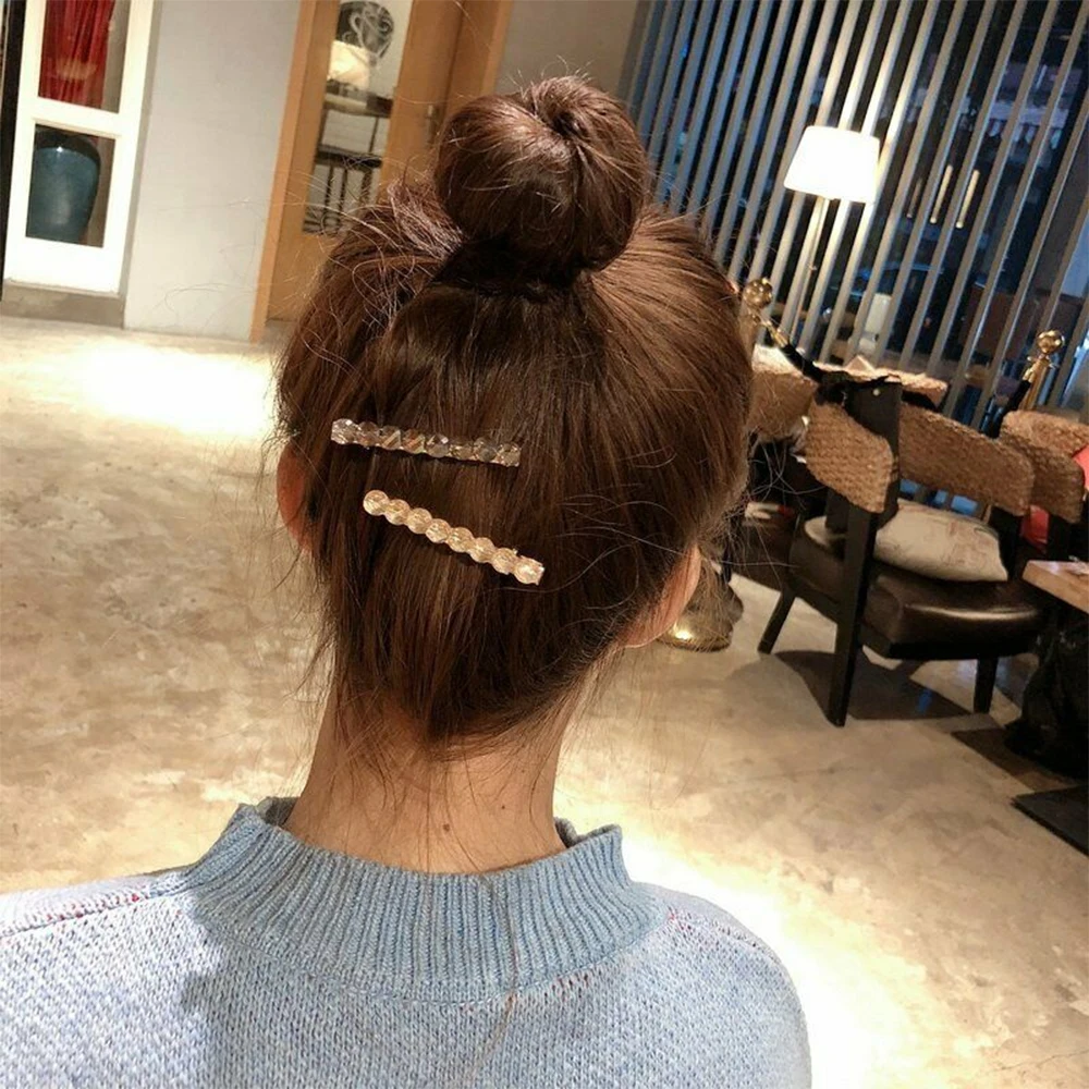 New Rhinestone Hair Pins Hair Clip Hair Comb Bobby Pin Barrette Hairpin Headdress Women Crystal Wedding Party Hair Jewelry Gift