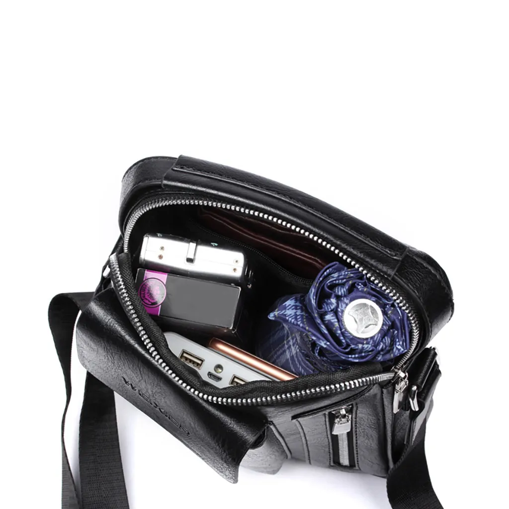 Aelicy Мужская водонепроницаемая многофункциональная сумка-мессенджер из искусственной кожи, дорожная сумка через плечо, повседневные сумки, спортивная сумка для телефона, Новинка