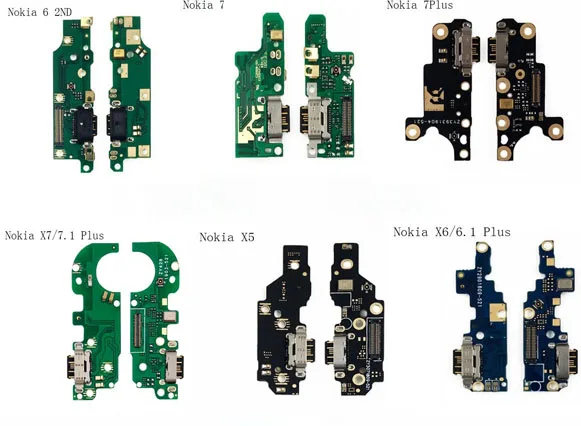 Для Nokia 2 3 3,1 плюс 5 5,1 6 7 7,1 7 Plus/X5 X6 X7 микро-док разъем USB зарядная зарядка Порты и разъёмы гибкий кабель