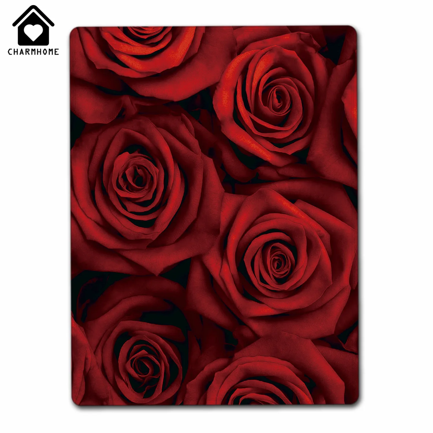 CHARMHOME 2017 New Style Fashion Creative Blanket Floral Red Roses