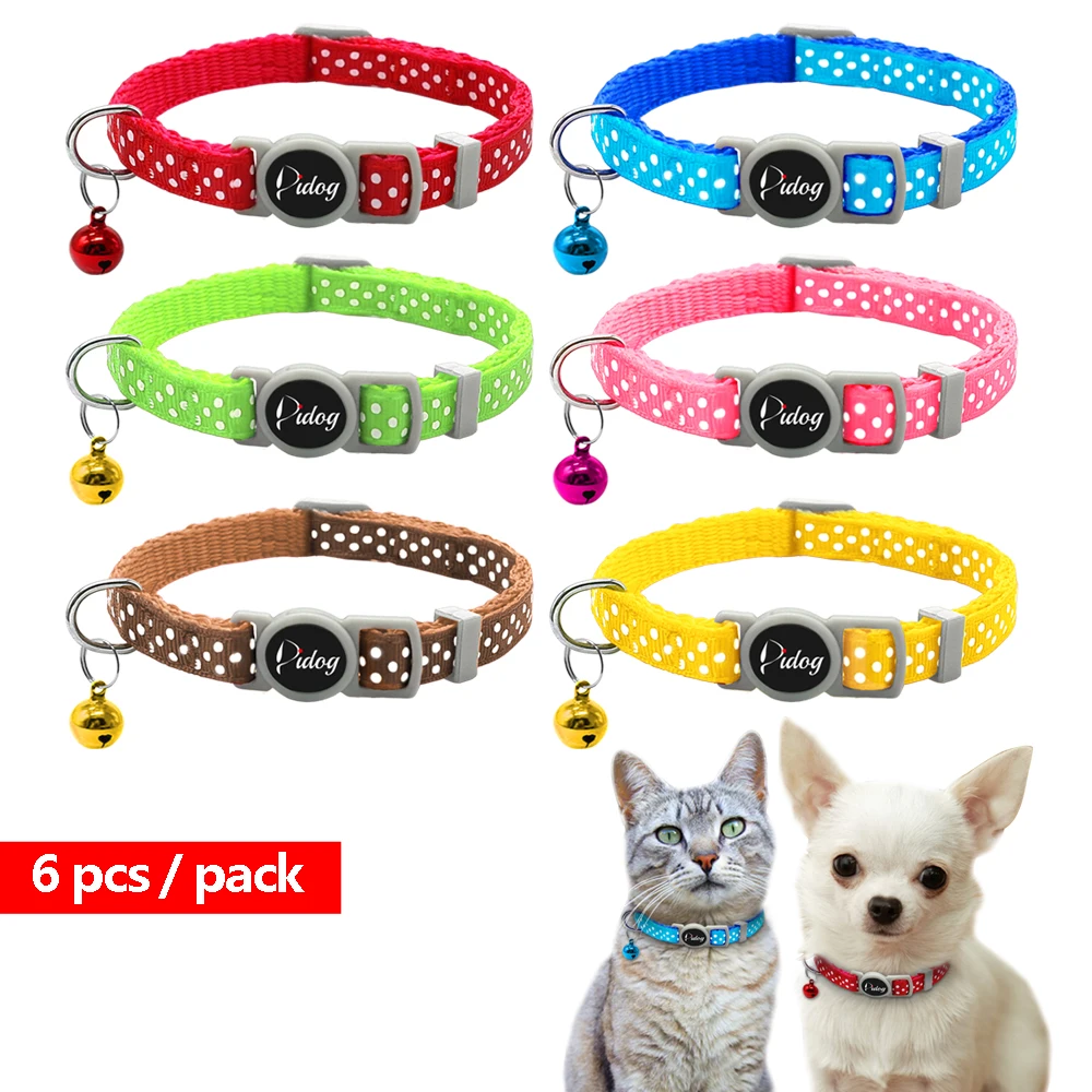 Buy 6pcs/set Quick Release Nylon Kitten Cat Safety