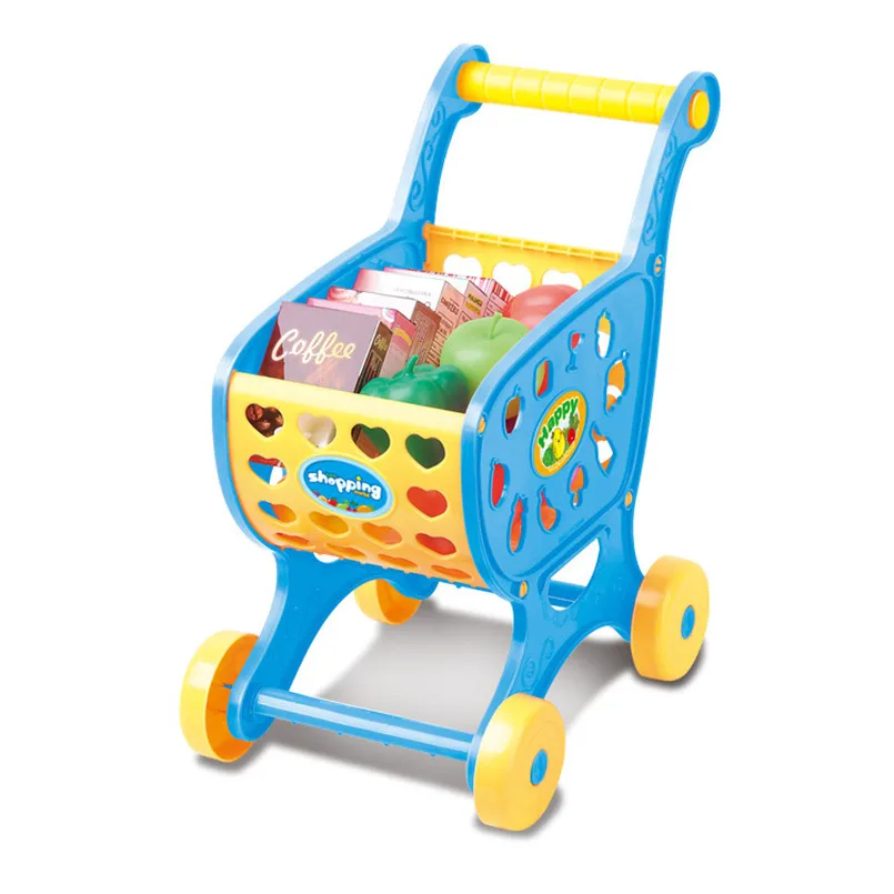 15 шт./компл. моделирование продуктовая тележка для супермаркета корзину игрушки набор мини-корзина детский игровой дом игрушки Пластиковые ролевые игрушки для детей