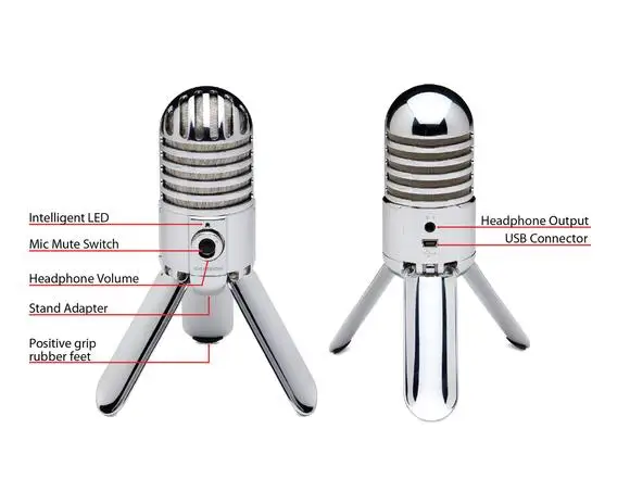 Студийный конденсаторный микрофон SAMSON Meteor Mic-USB