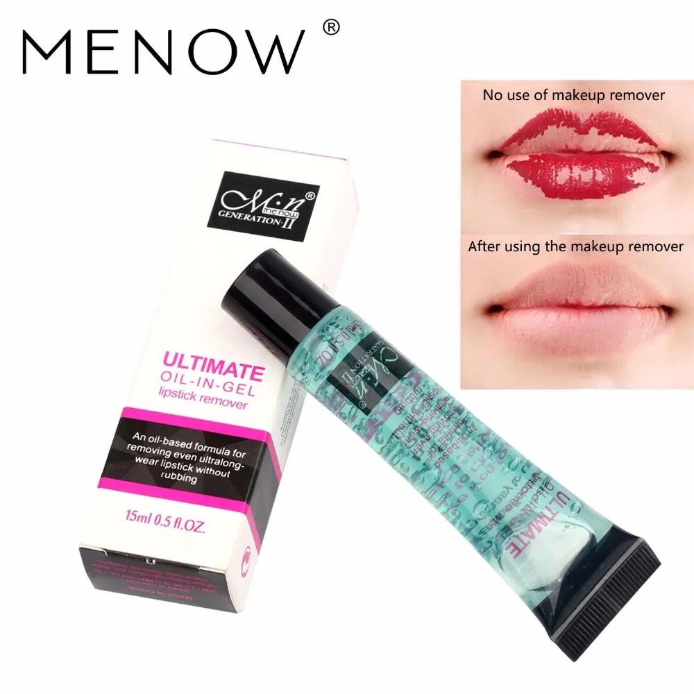

M.n Menow Brand 1 Pcs Makeup remover oil 15ml lipstick remover oil even ultralong wear lipstick without rubbing cosmetic R15001