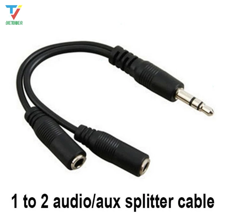 100pcs lot Audio Conversion Cable 3 5mm Male To Female Headphone Jack Splitter Audio Adapter Cable wholesale cheap