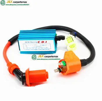 

125cc 150cc GY6 scooter CDI igintion coil Performance 6 pin Racing CDI JOG PIAGGIO R5 R9 For GY6 Scooter Moped free shipping