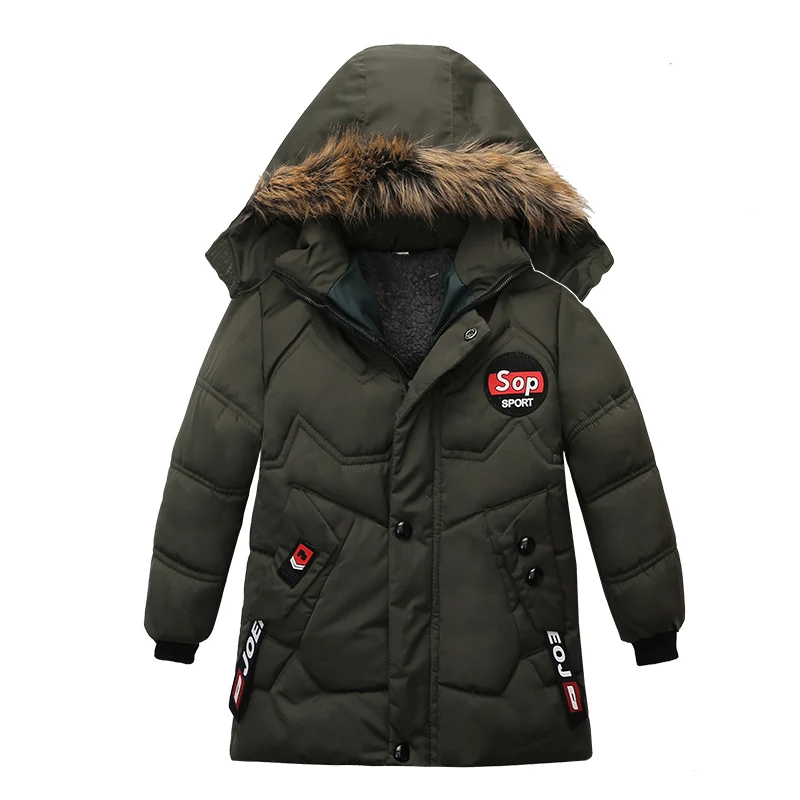 

2019 Autumn Winter Jackets For Boys Coat Baby Kids Warm Thick Cotton Outerwear Coats For Boys Clothes Children Jacket 2 3 4 Year
