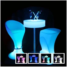 Светодиодный бар мебель с подсветкой открытый декоративный журнальный бар стол SK-LF21A(D60* H106cmcm) для мероприятий, вечеринок, свадьбы 1 шт