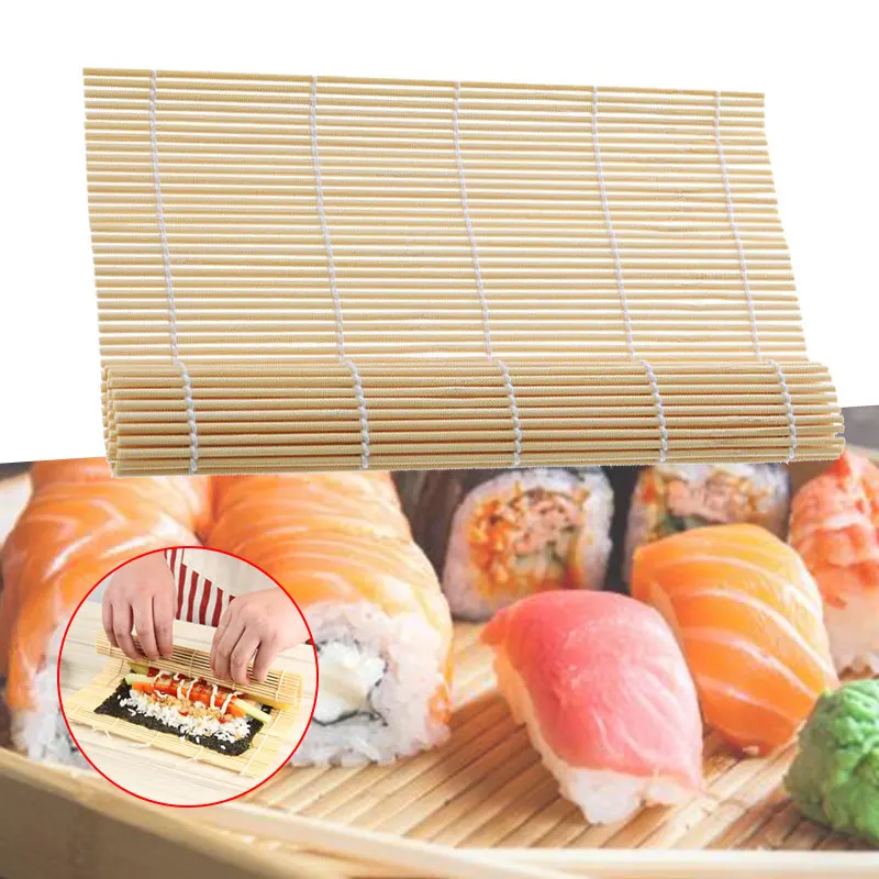 

Bamboo Sushi Mat Sandwich Mold Maker Bamboo Mat Sushi Rice Roller 9.5" Food Preparation Tool Home Furniture & DIY Hand Onigiri