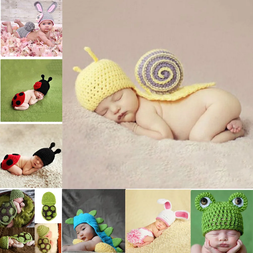 Новинка года; одежда для малышей; милый вязаный крючком костюм для фотосессии новорожденных; реквизит для фотосессии; шапка с кроликом и цветком