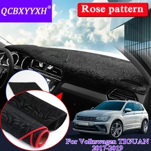 Автомобильный Стайлинг для Volkswagen TIGUAN- LHD& RHD розовый узор коврик на приборную панель защитный интерьер Photophobism тент подушка