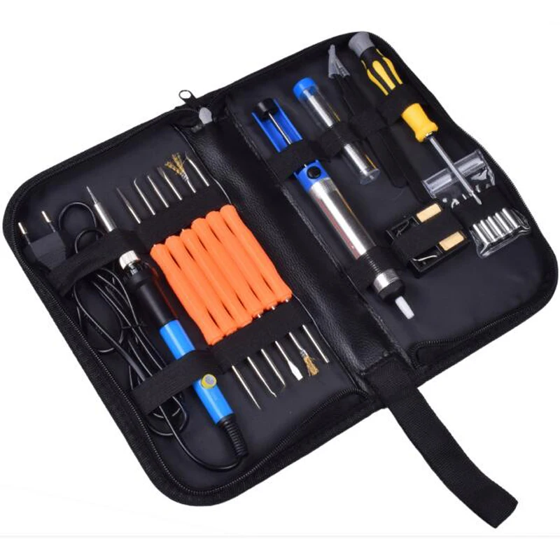 60 Вт 220 В 110 В Регулируемый Температура Электрический паяльник Сварка паяльной станции Тепло Карандаш Набор ЕС Plug