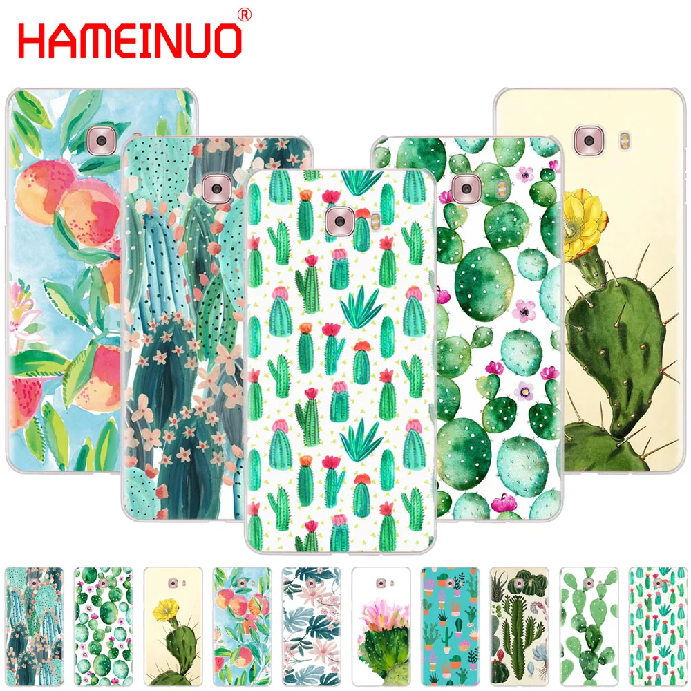 

HAMEINUO Green Cactus flower design cover phone case for Samsung Galaxy C5 C7 C8 C9 C10 J2 PRO 2018