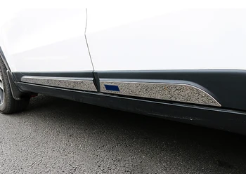 

4pcs for FAW BESTURN X40 2017 car body Trim Stainless steel Car door Scuff Decorative bright strip