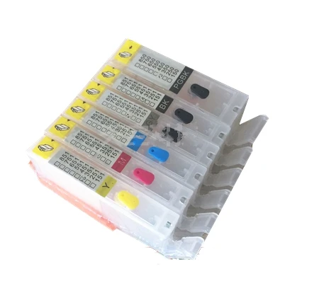 Vilaxh 6 шт. PGI 550 CLI551 многоразовый картридж для принтера canon MG6350 MG7150 MG7550 IP8750 pgi |