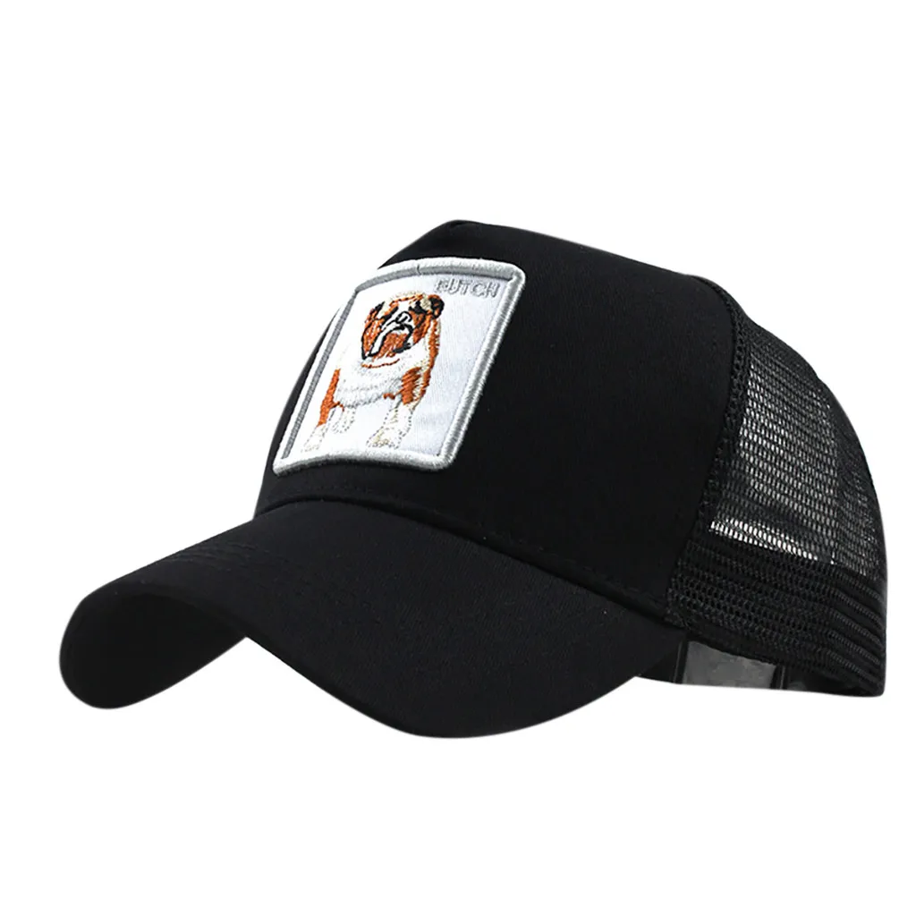 

Newest Embroidered Animal Men Baseball Caps Women Breathable Mesh Snapback Hats Men's Trucker Hats Unisex Hip Hop Cap