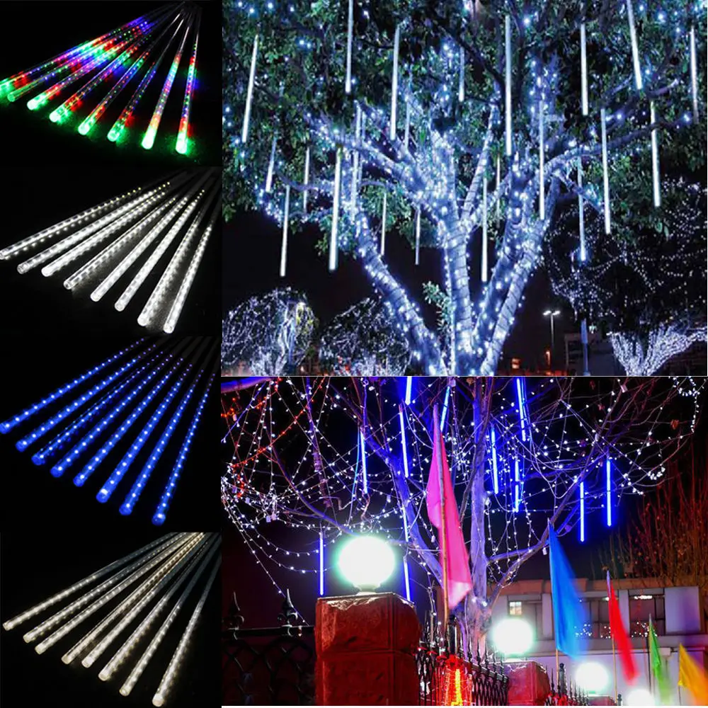 50CM 30CM 20CM Led string light Christmas light Meteor Shower Falling ...