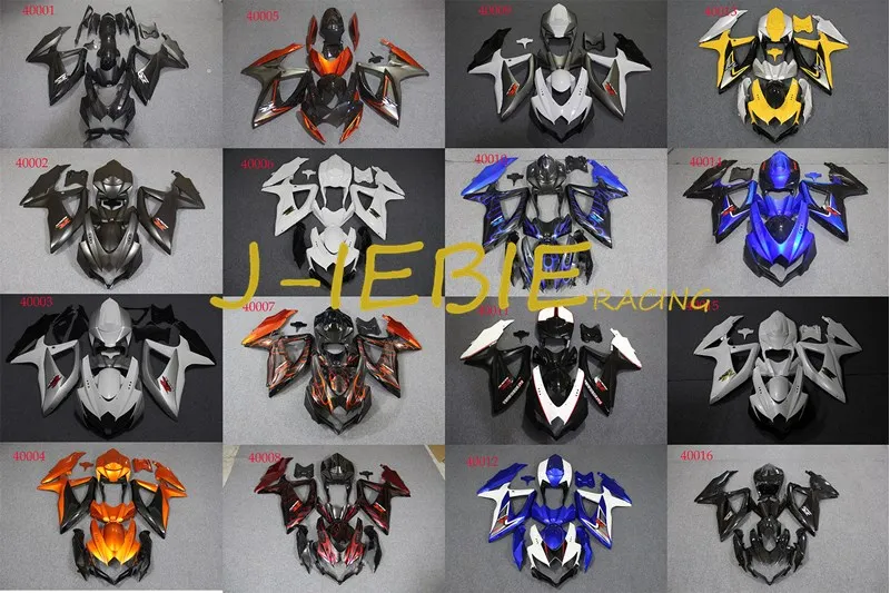 

ABS Injection Fairing Body Work Frame Kit for SUZUKI GSXR 600/750 GSXR600 GSXR750 K8 2008 2009 2010