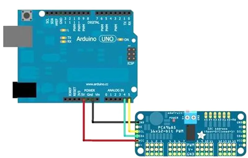 16-канальный 12-битная ШИМ/сервопривод-I2C интерфейс-PCA9685 для Arduino Raspberry Pi DIY Servo Щит Модуль