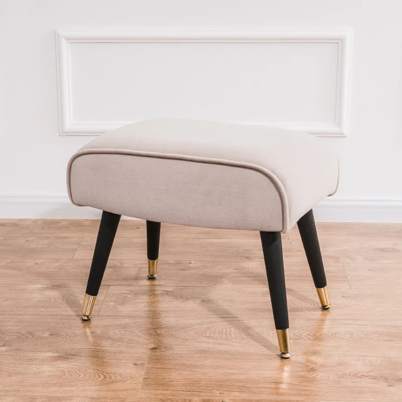 Деревянный скандинавский стул простой оттоманка для гостиной детская мебель