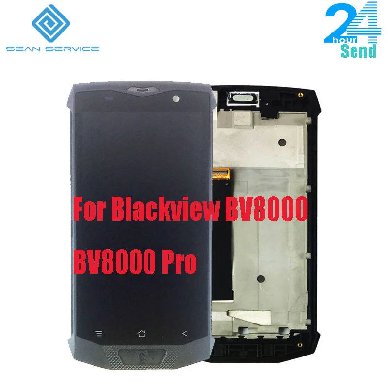 

5.0 inch For Original BLACKVIEW BV8000 BV8000 Pro LCD +Touch Screen Digitizer with Frame Assembly Replacement Parts 1920X1080P