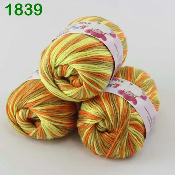 

Color optional 3 ballsX50g Cashmere Silk velvet Children Hand kintting Yarn GS18-yarn C2