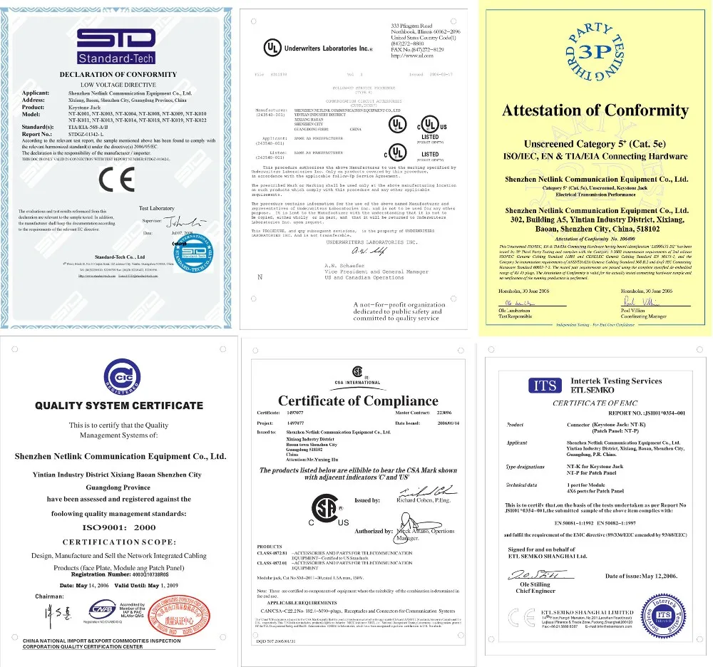 Certificate Nt-link