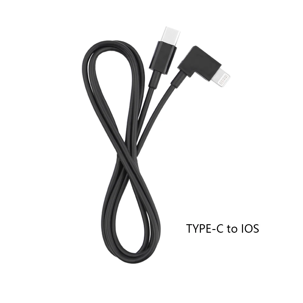 1 м удлинитель для DJI Osmo Карманная камера Gimbal смартфон OTG разъем тип-c к тип-c IOS Phone Micro-USB линия передачи данных - Цвет: Серый