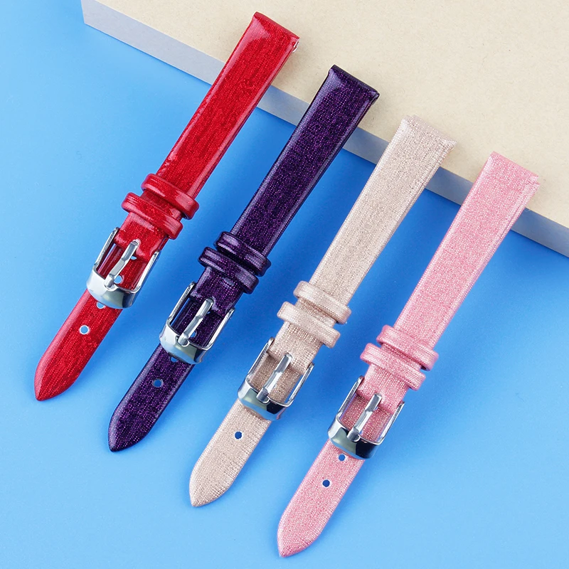

band for watch genuine cow leather men Watch women fashion bracelet strap wristband 12mm