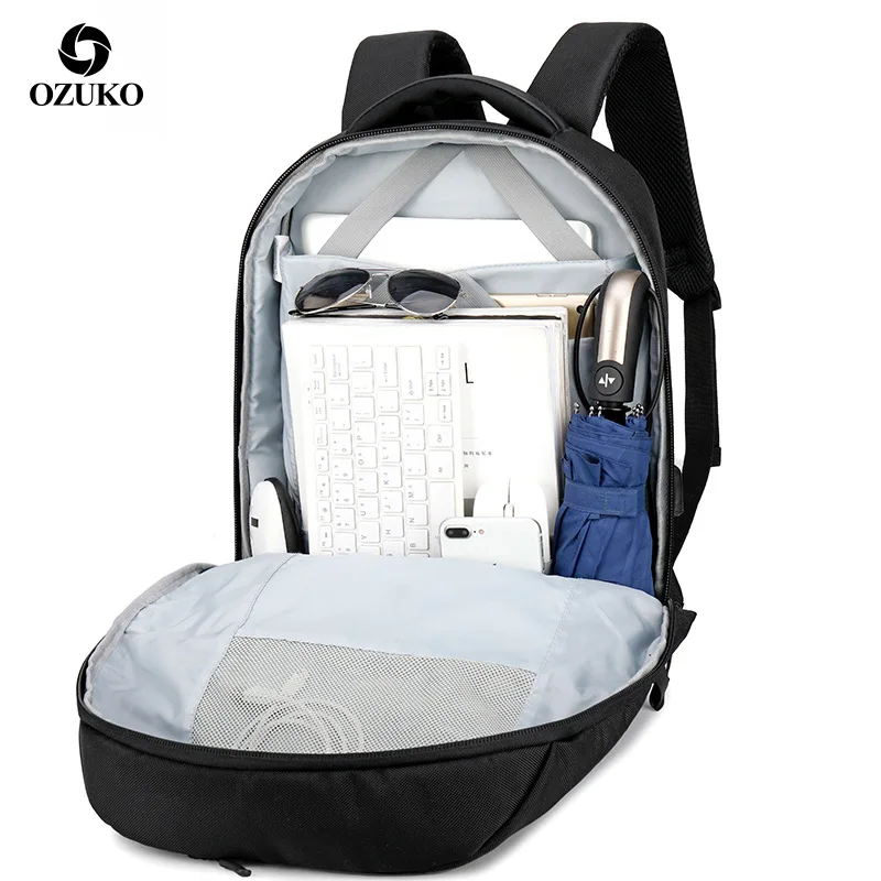 

Business Mens 14 15 inch Laptop Backpacks Waterproof Male Travel Luggage Bag Anti Theft Big Capacity USB Charging Mochila