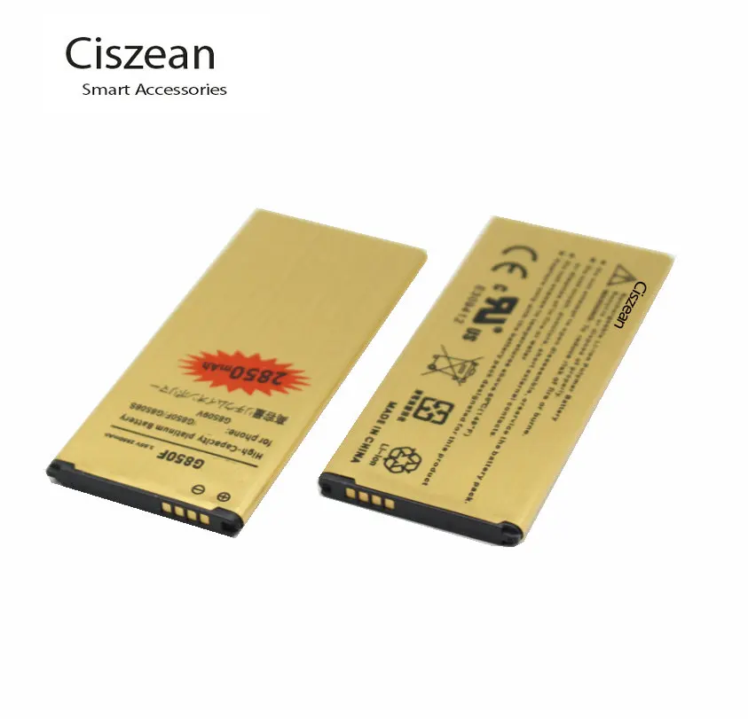Ciszean 2x2850 мАч EB BG850BBC заменяемая Золотая батарея + универсальное зарядное