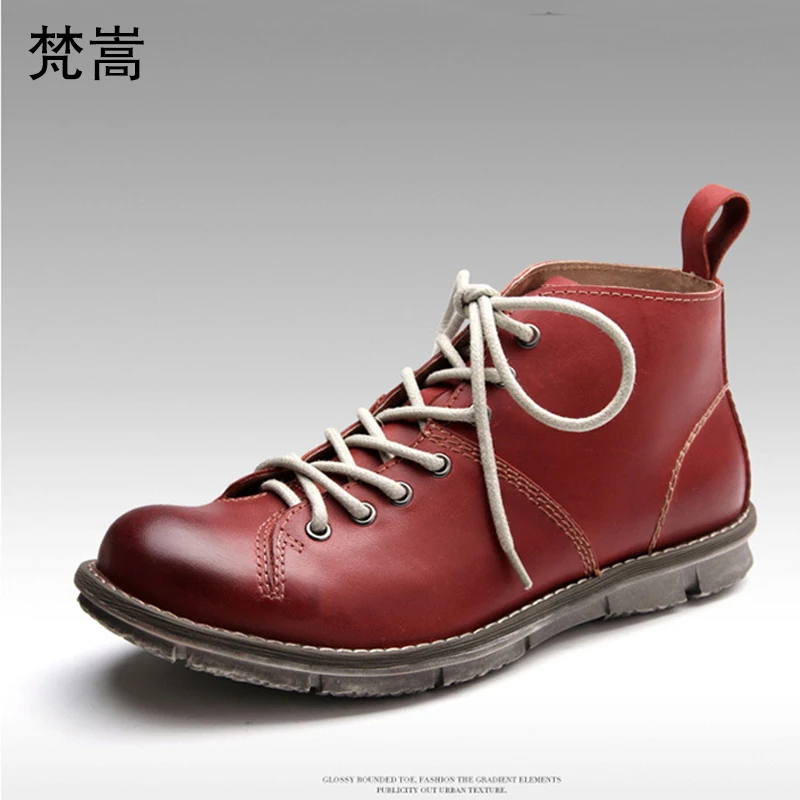 Montaria vermelho Genuíno Botas Outono Couro Chealsea Militares Marca marrom Retro Mens Homens De Britânico Sapatos Do Preto Inverno 5nnqxTp
