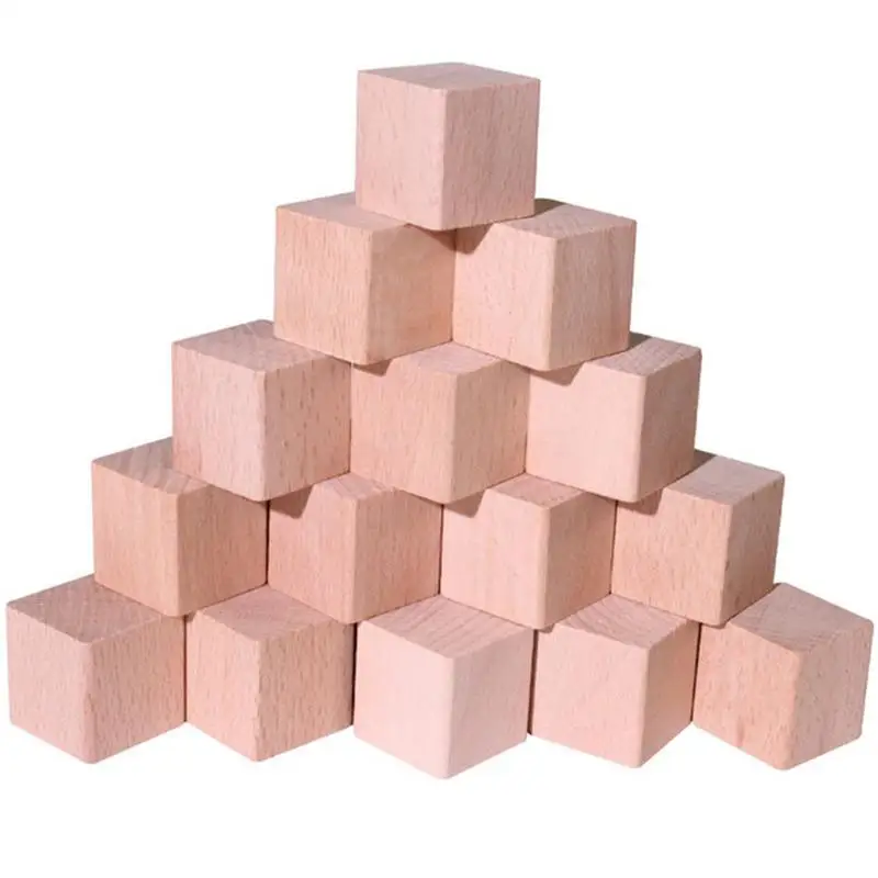 lower price  Puzzle Blocks 30 PCS Colorized Square Cube Building Blocks Children Early Education Kindergarten Te