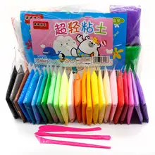 12 24pcs Air Clay Fimo Polymer Plasticine Modelling Clay Light DIY Soft Creative Handgum Toys DIY