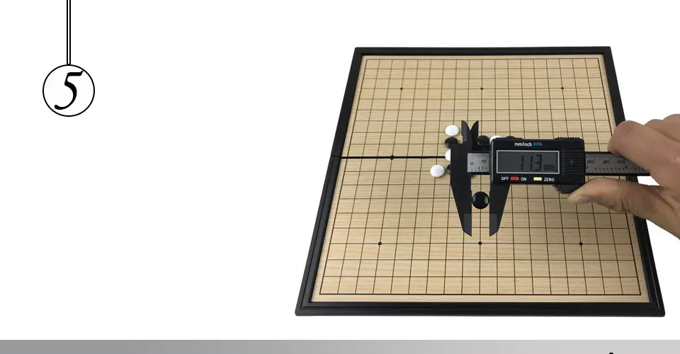 Easytoday High Quality Go Game Set Folding Chessboard Magnetic Go Game Pieces Black and White Chess Pieces Weiqi Games (5)