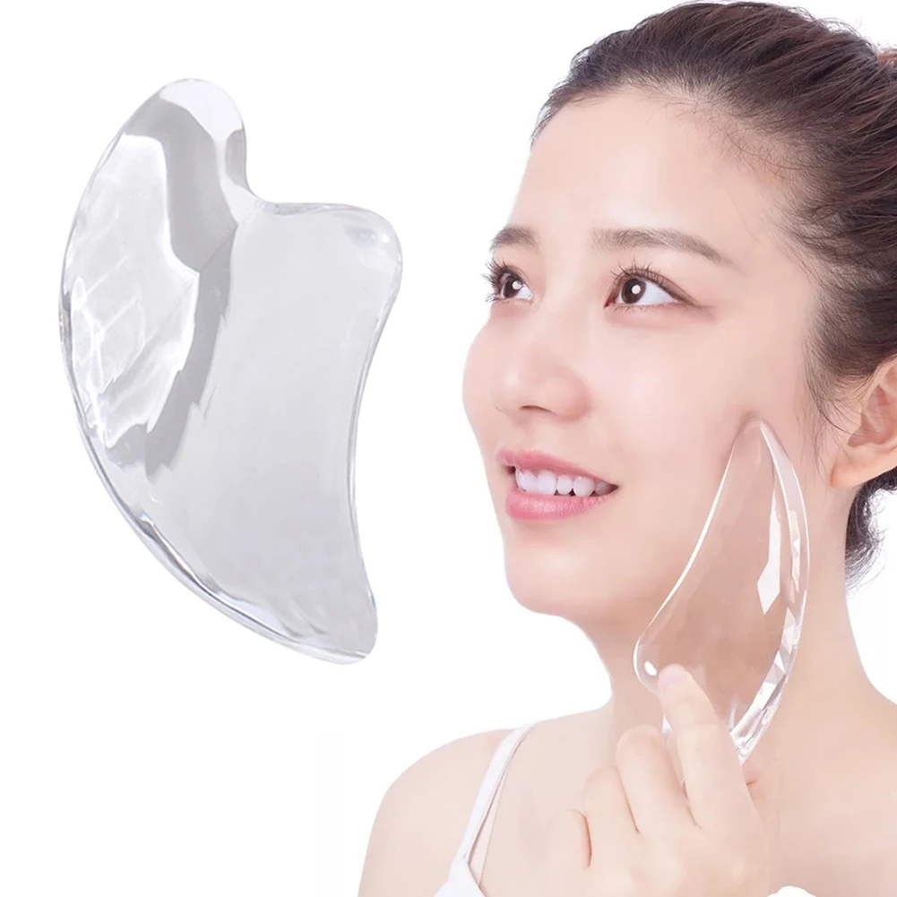 1 шт. 3D кристалл Gua Sha пластина для лица рук ног акупунктурный массаж лечение