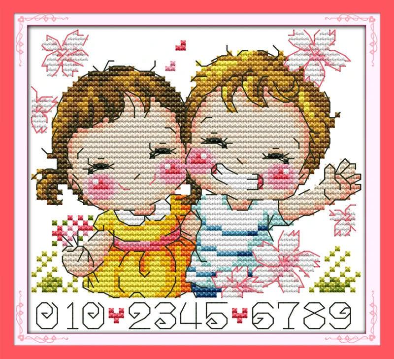 

Happy every day (2), counted printed on fabric DMC 14CT 11CT Cross Stitch kits,embroidery needlework Sets, Home Decor