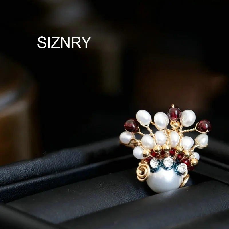 Кольцо для лица SINZRY Винтажное кольцо ручной работы из натурального